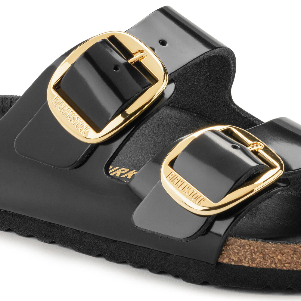 Arizona Big Buckle sandal - High Shine Black - Image 6