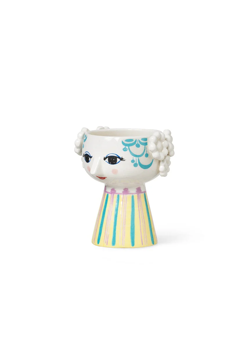 Eva lysestage, lys blå - H9,5 cm. - Image 3