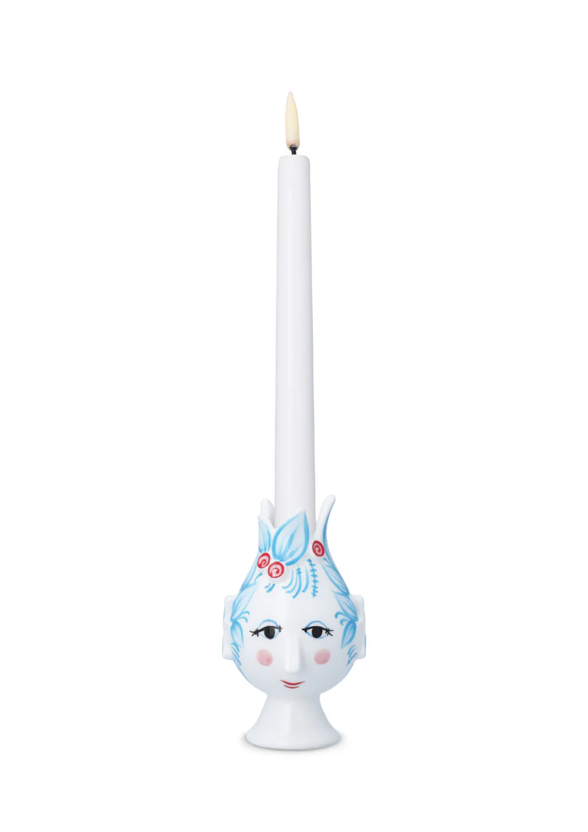 Titania kronelysestage, H11,5 cm - lyseblå - Image 5
