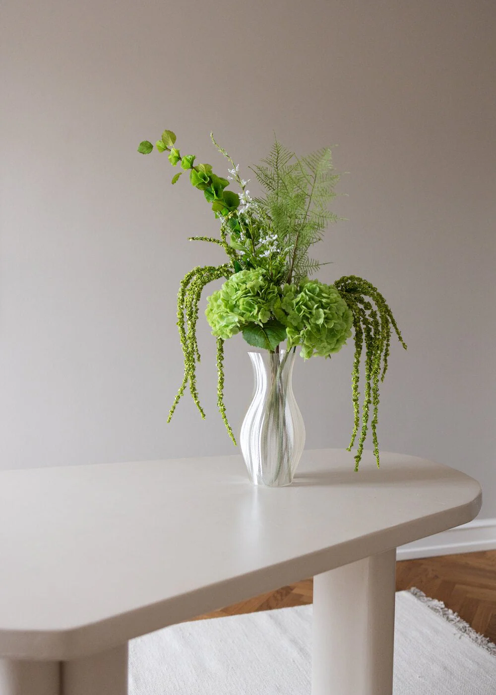 Bloom vase, Ivory - H19 cm. - Image 4