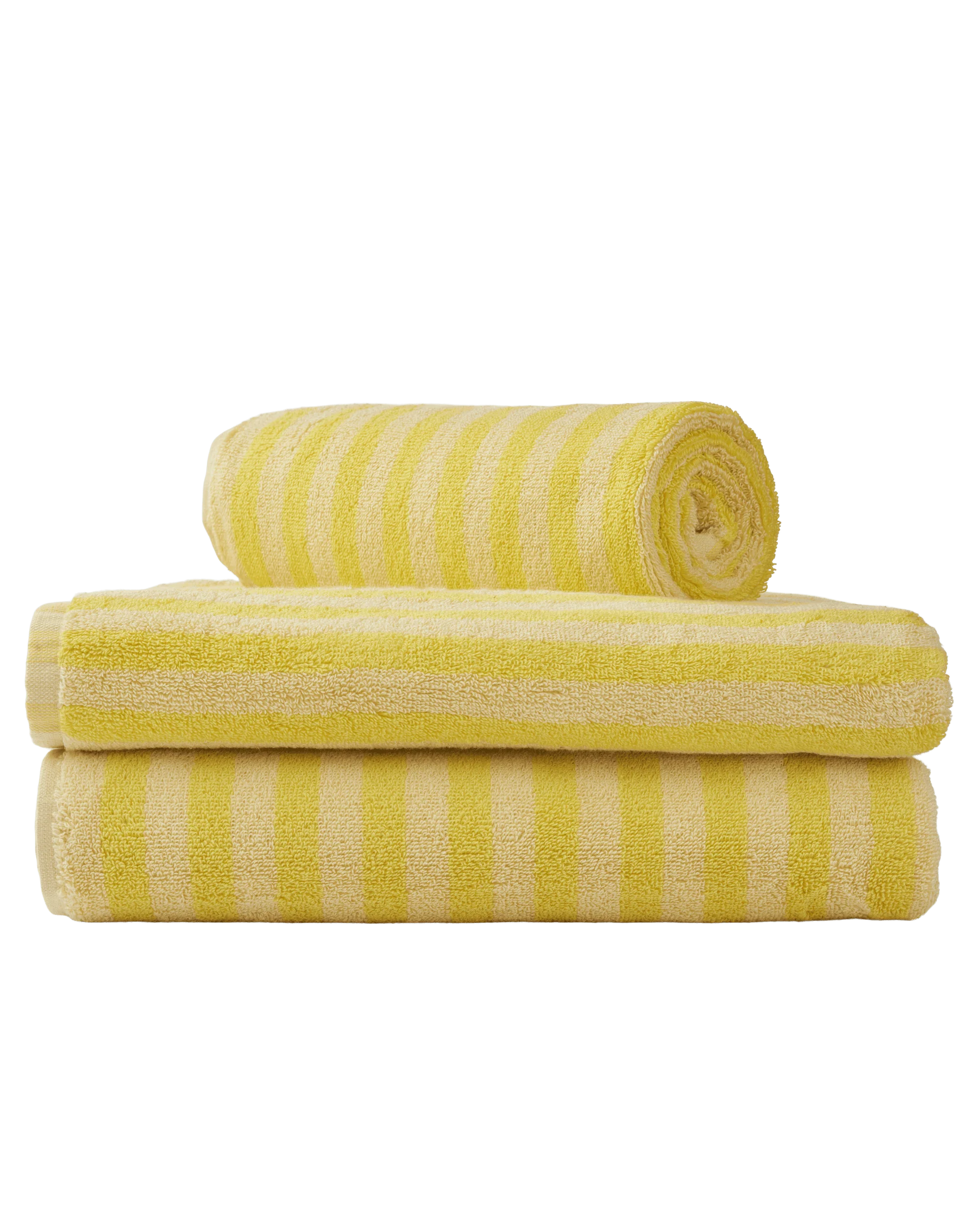 Naram håndklæde - Pristine & Neon Yellow