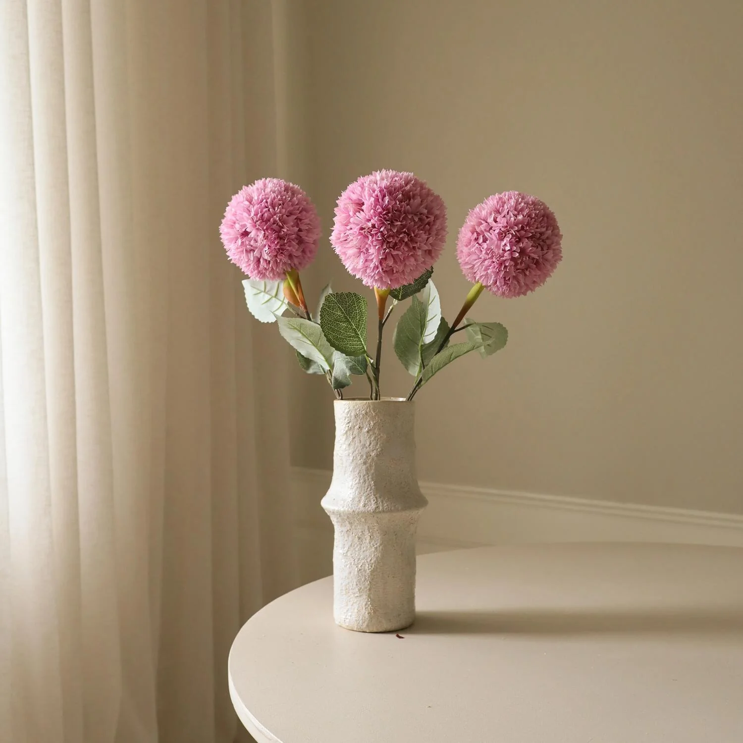 Allium Azureum Bulb kunstig blomst - pink - Image 3