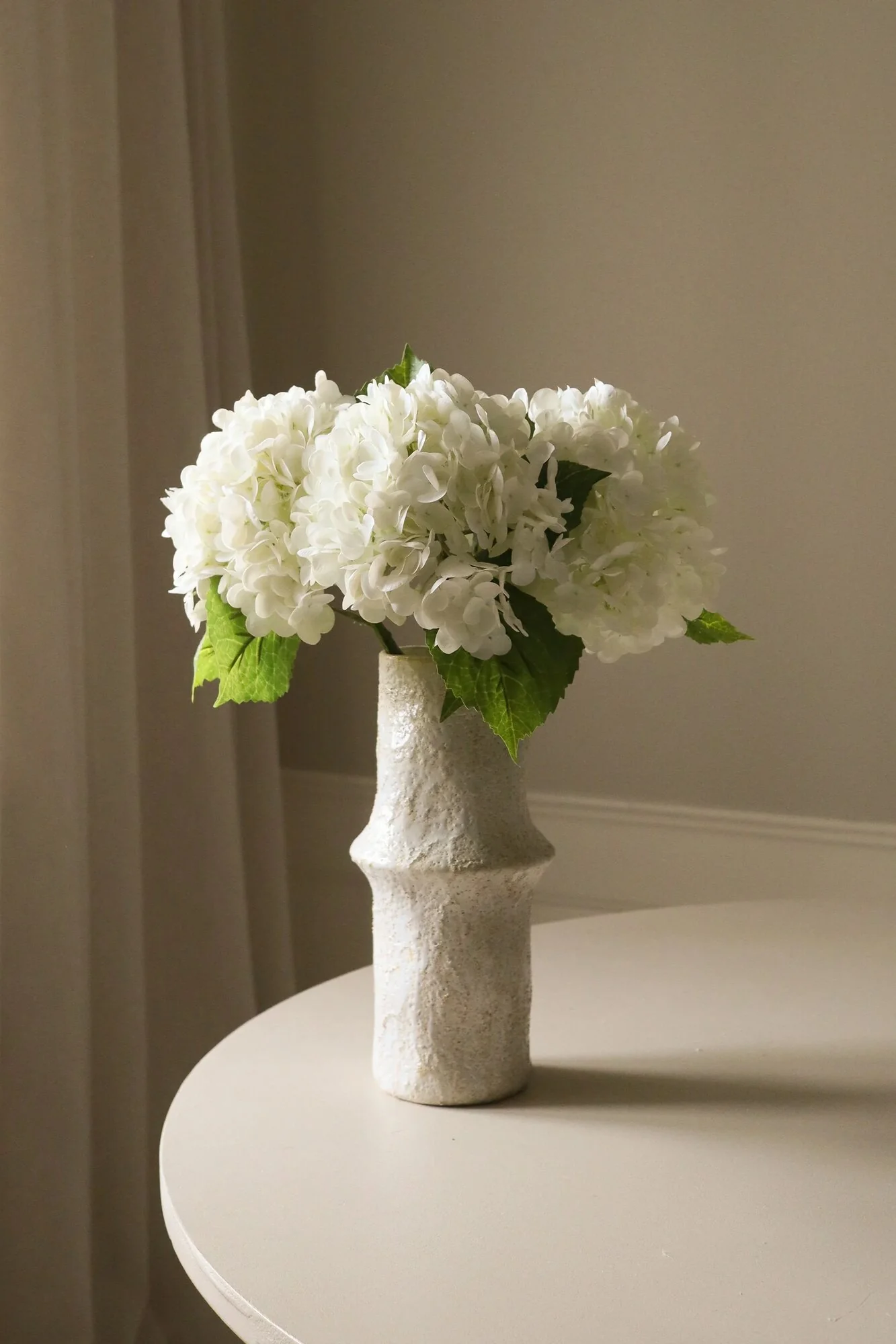 Hortensia blomst - hvid - Image 3