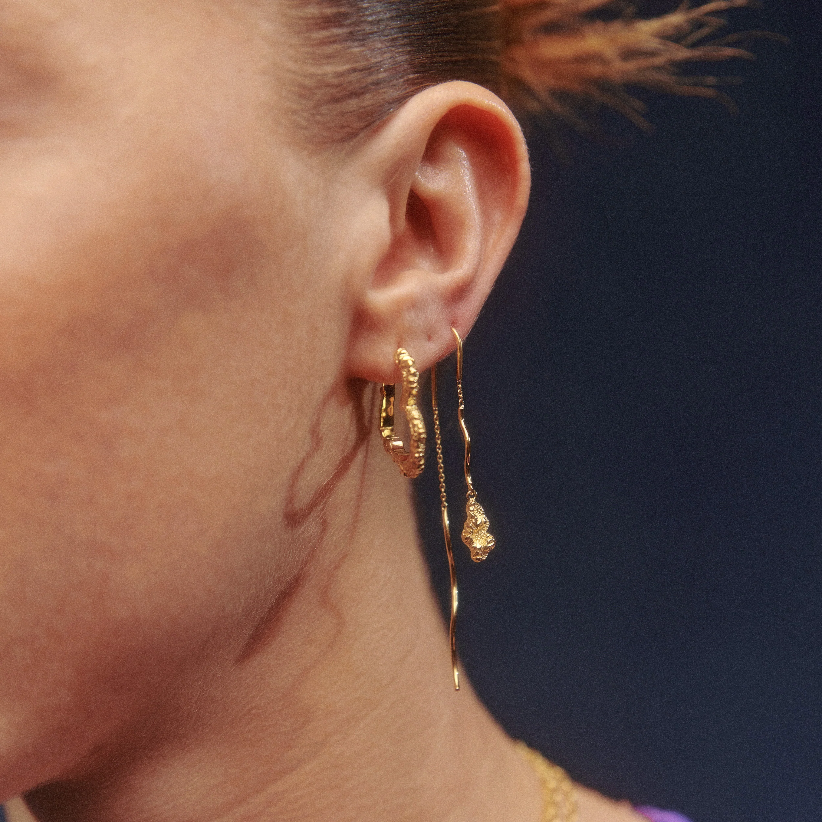 Heart Crush hoops - forgyldt - Image 5