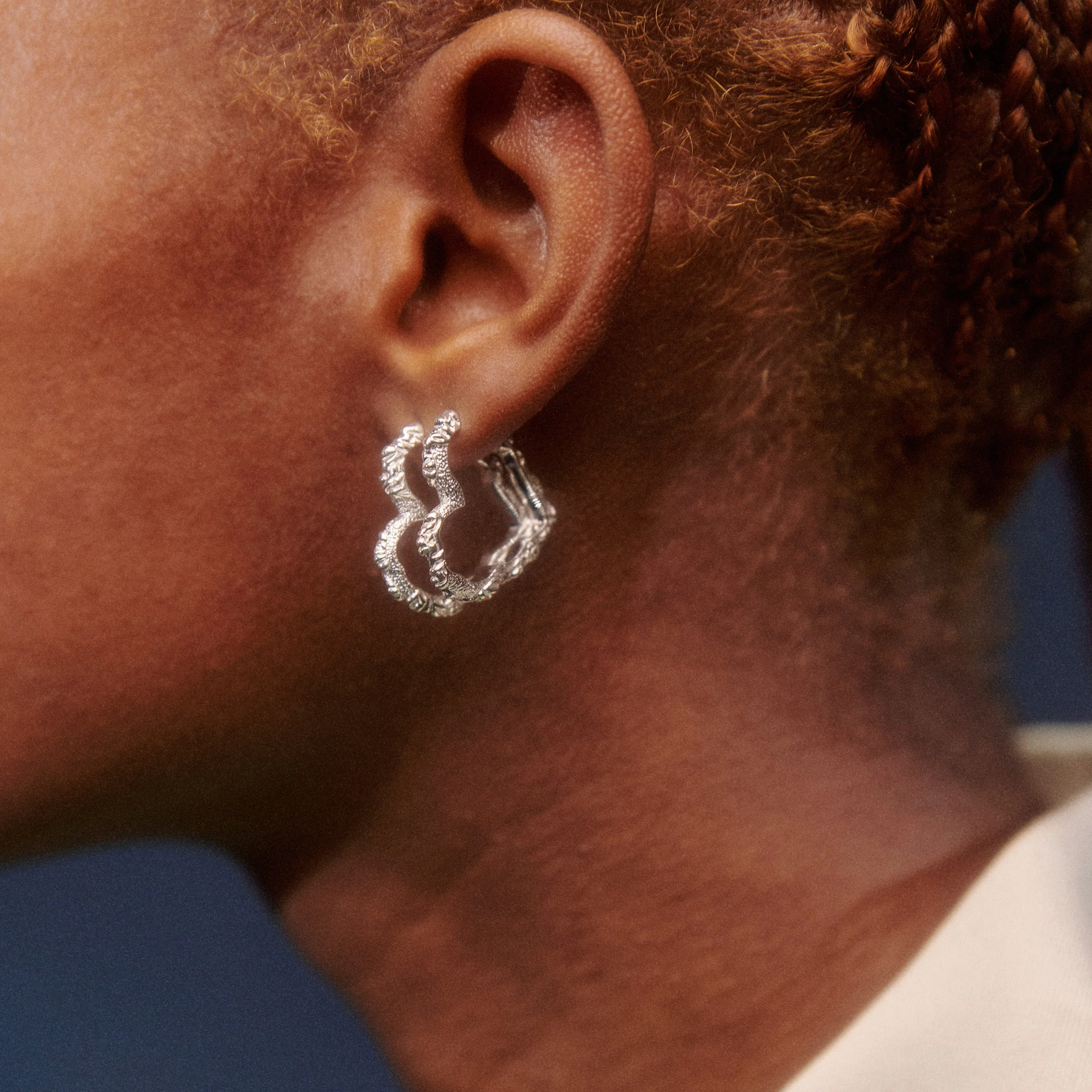 Heart Crush hoops - sølv - Image 4
