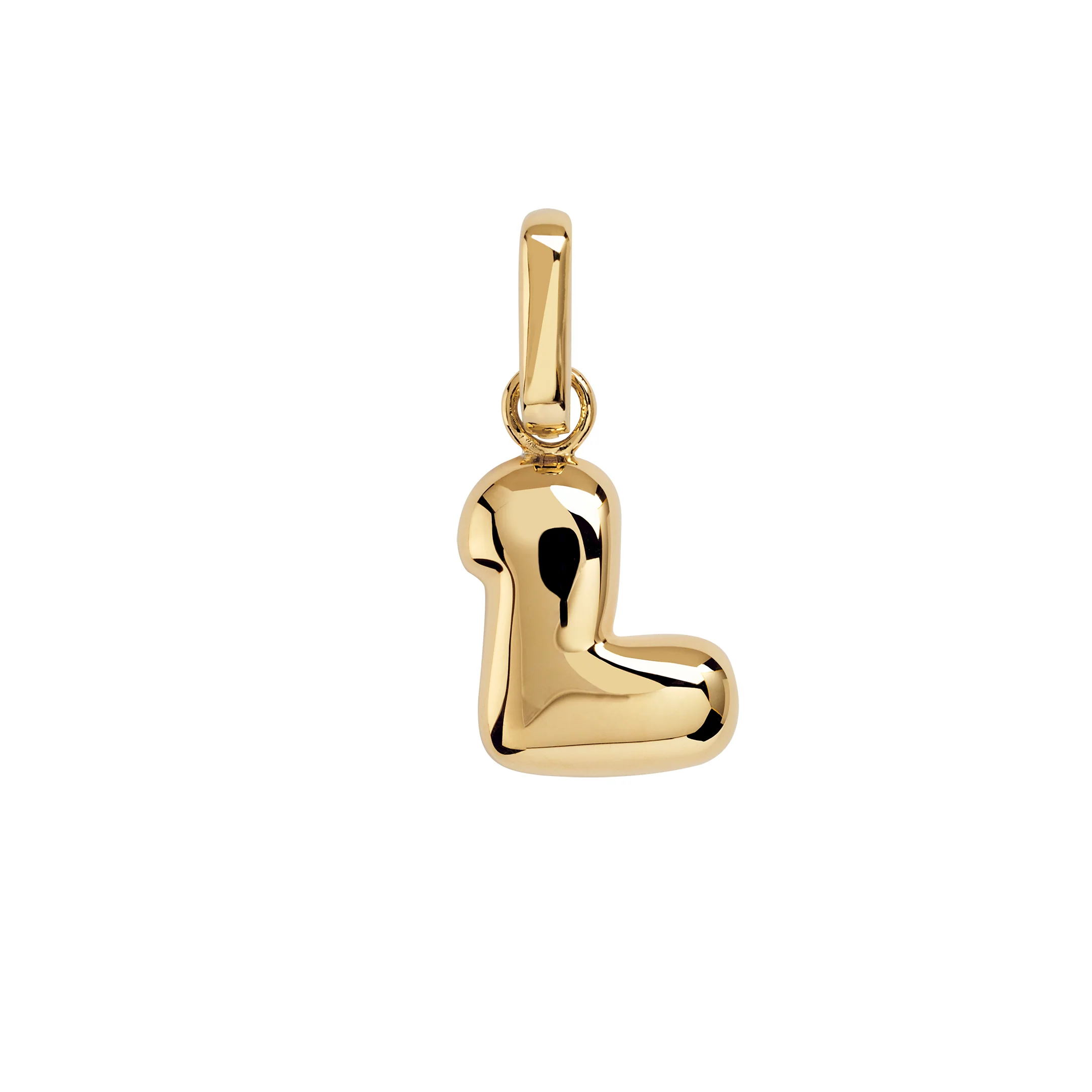 Puffer Letter Charm vedhæng - forgyldt - Image 10