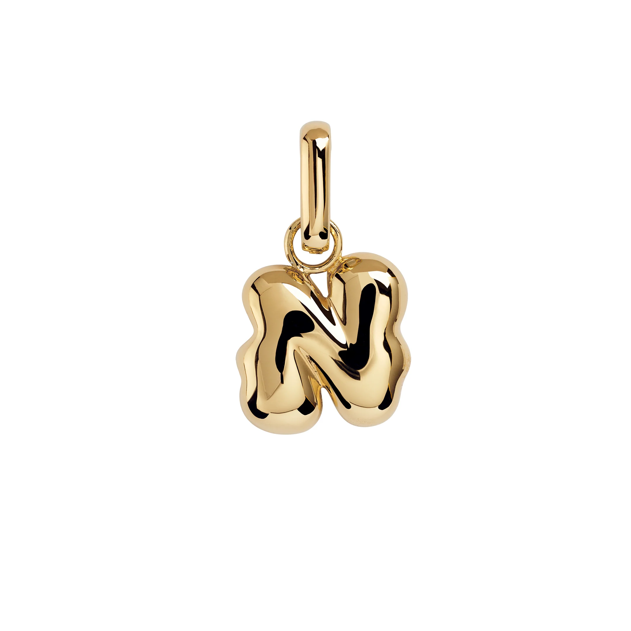 Puffer Letter Charm vedhæng - forgyldt - Image 9