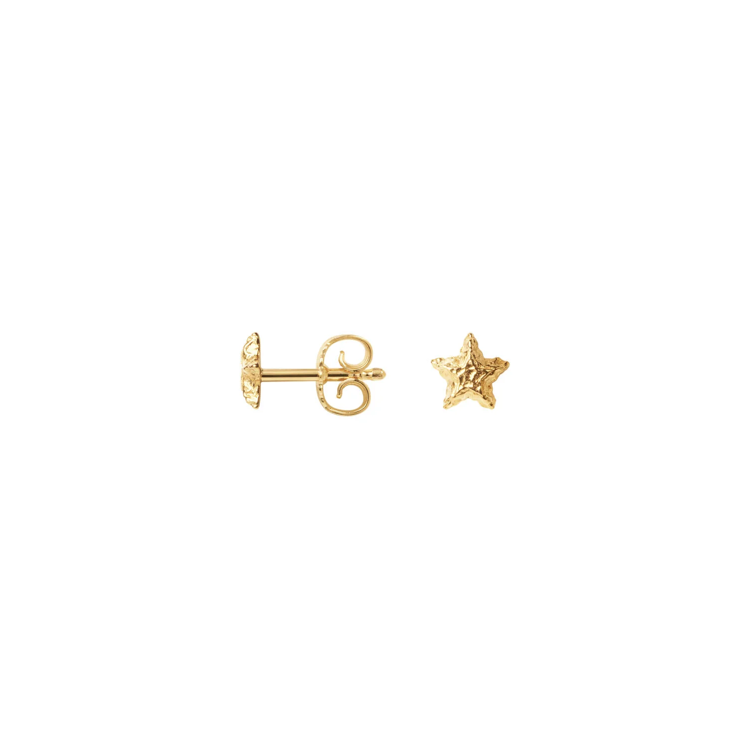 Sparkly Star ørestikker - forgyldt