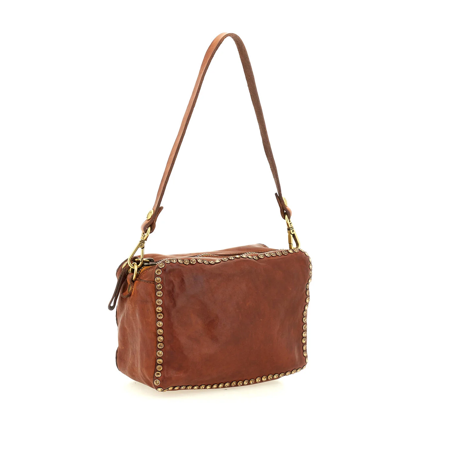 Kate Bowling taske, small - Cognac/Honey Rhinestone - Image 4