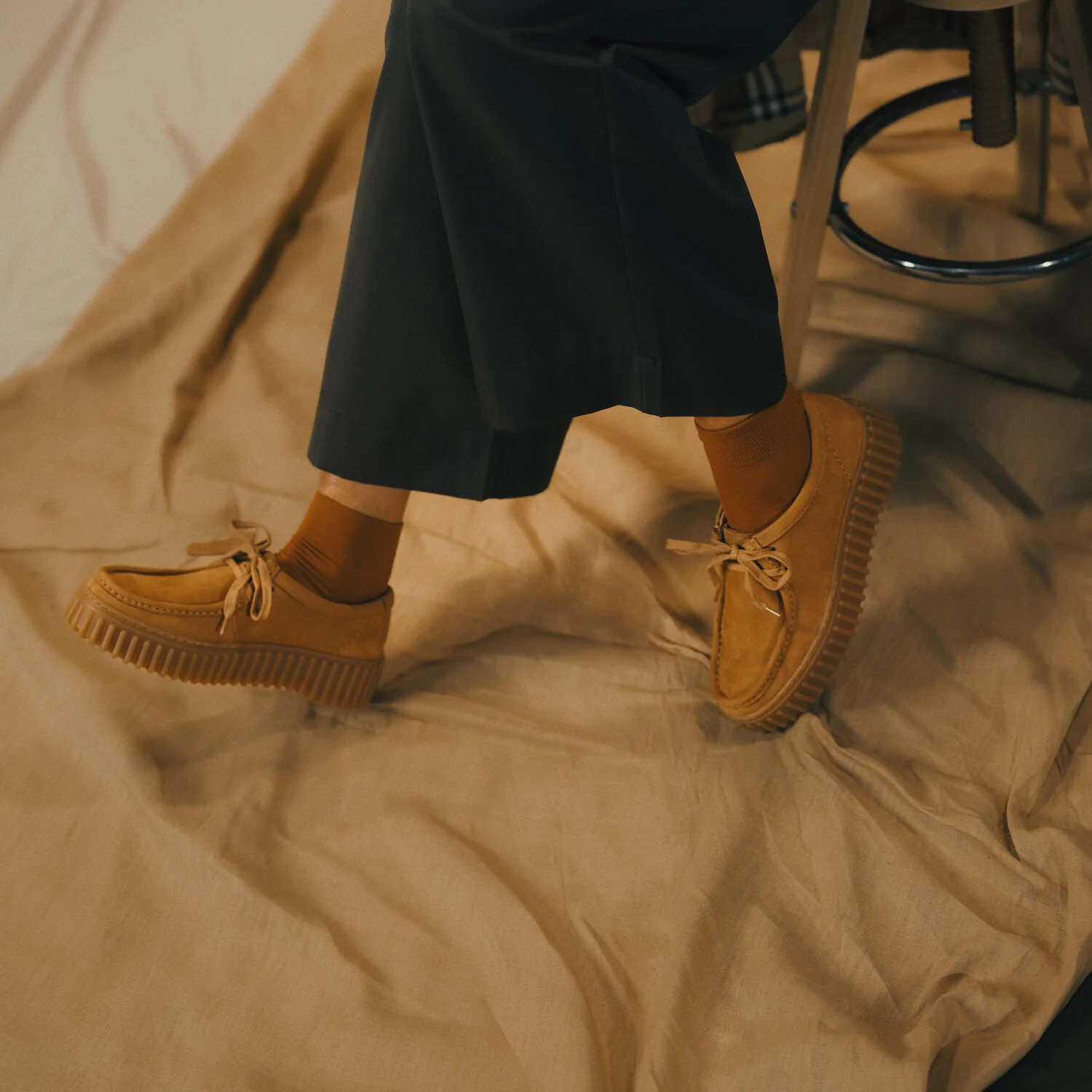 Torhill Bee ruskind sko - Light Tan Nubuck - Image 3