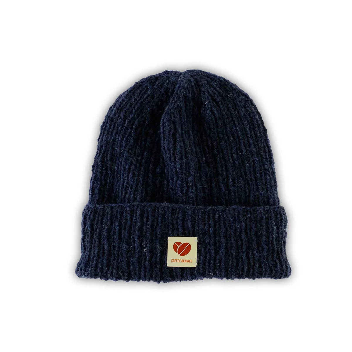 Sky beanie strikhue - mørkeblå