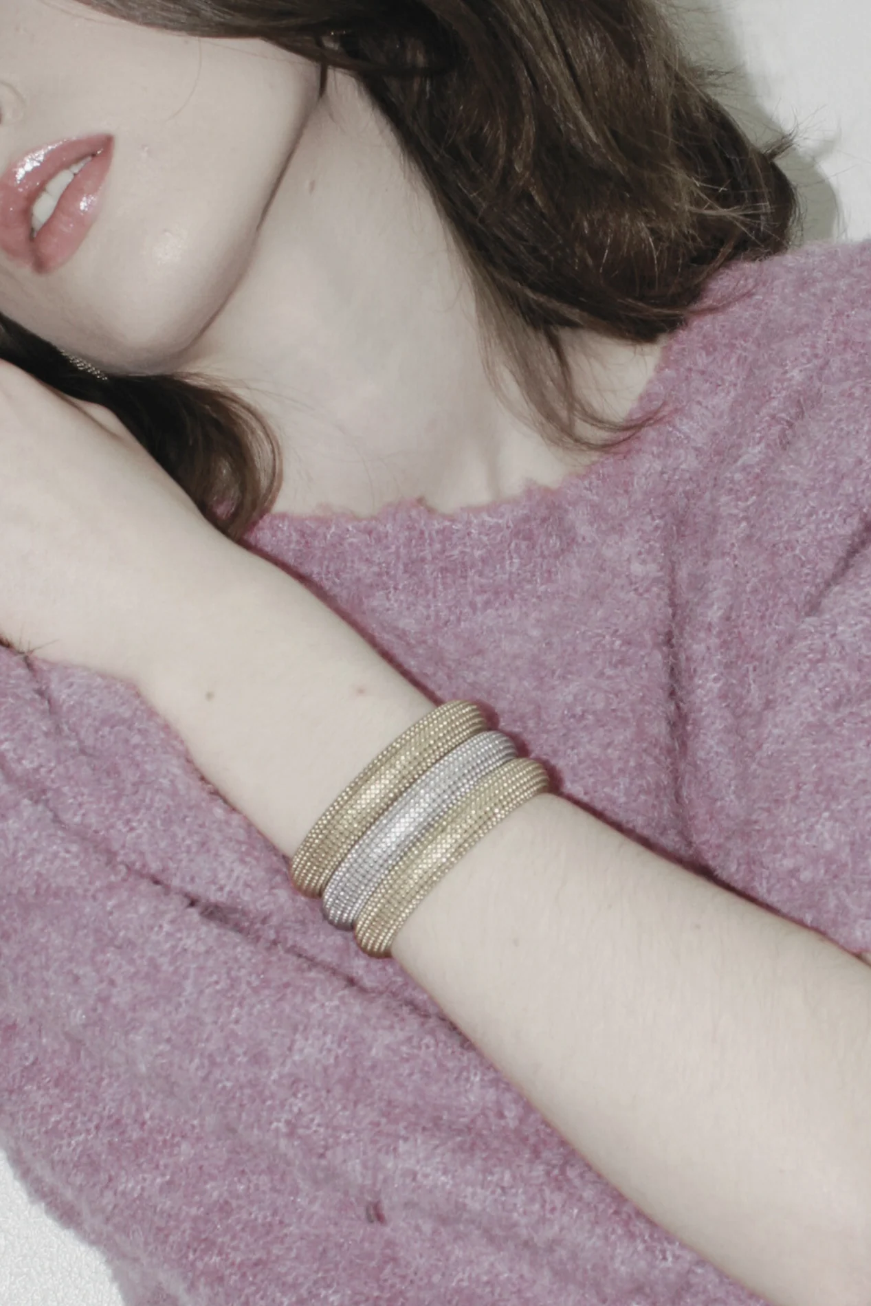 Courage Oblong armring - forgyldt - Image 2