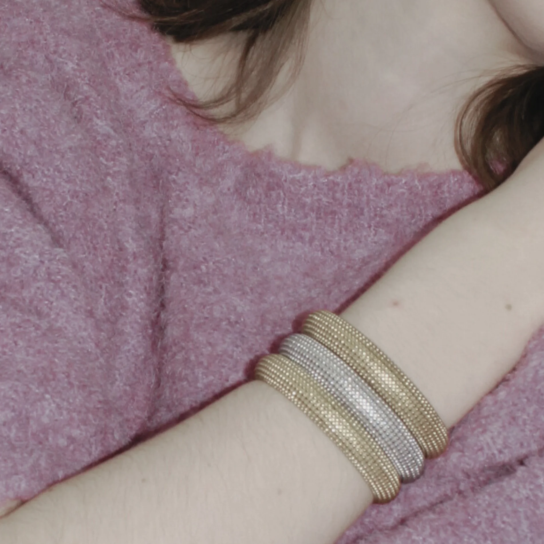 Courage Oblong armring - forgyldt - Image 5