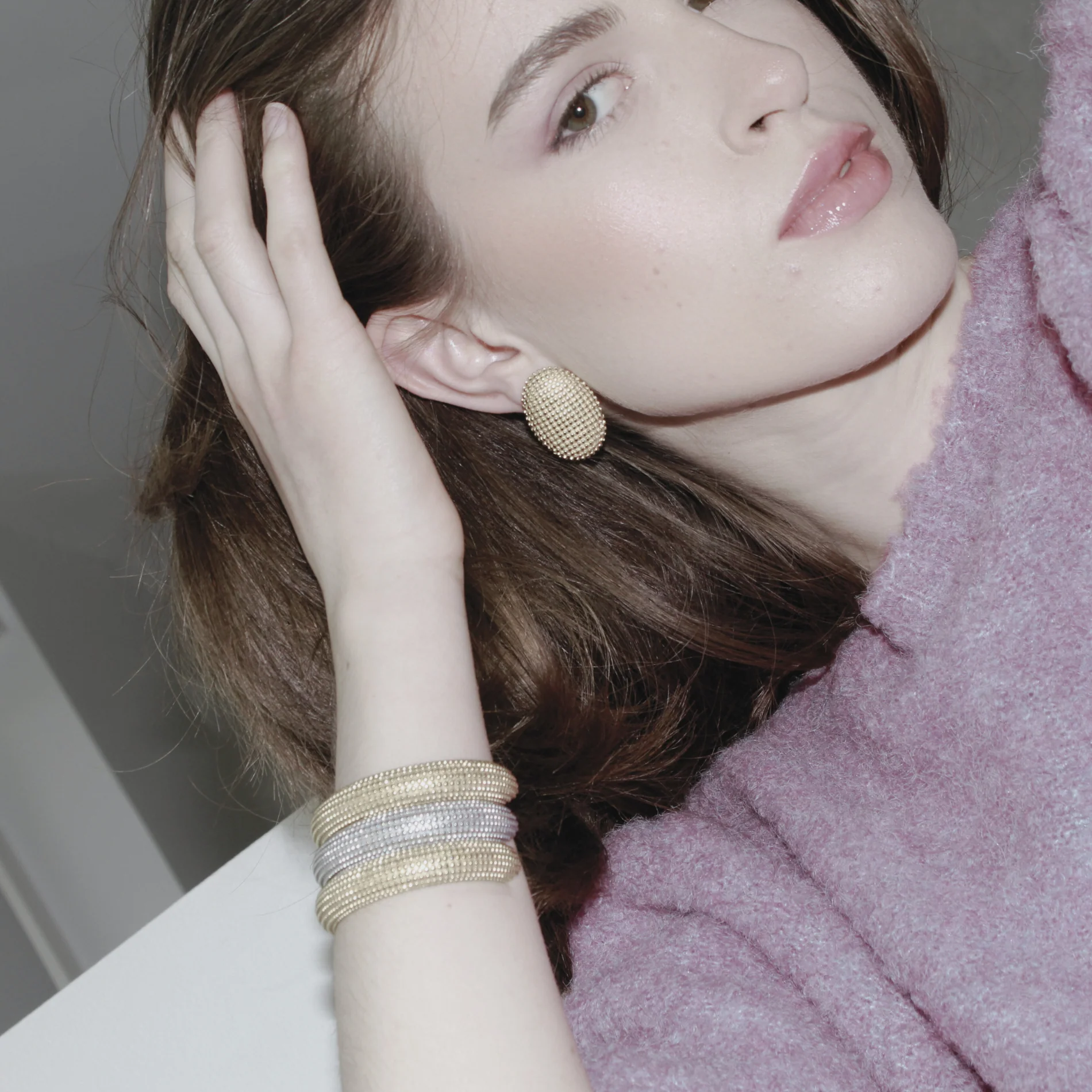 Courage Oblong armring - forgyldt - Image 6