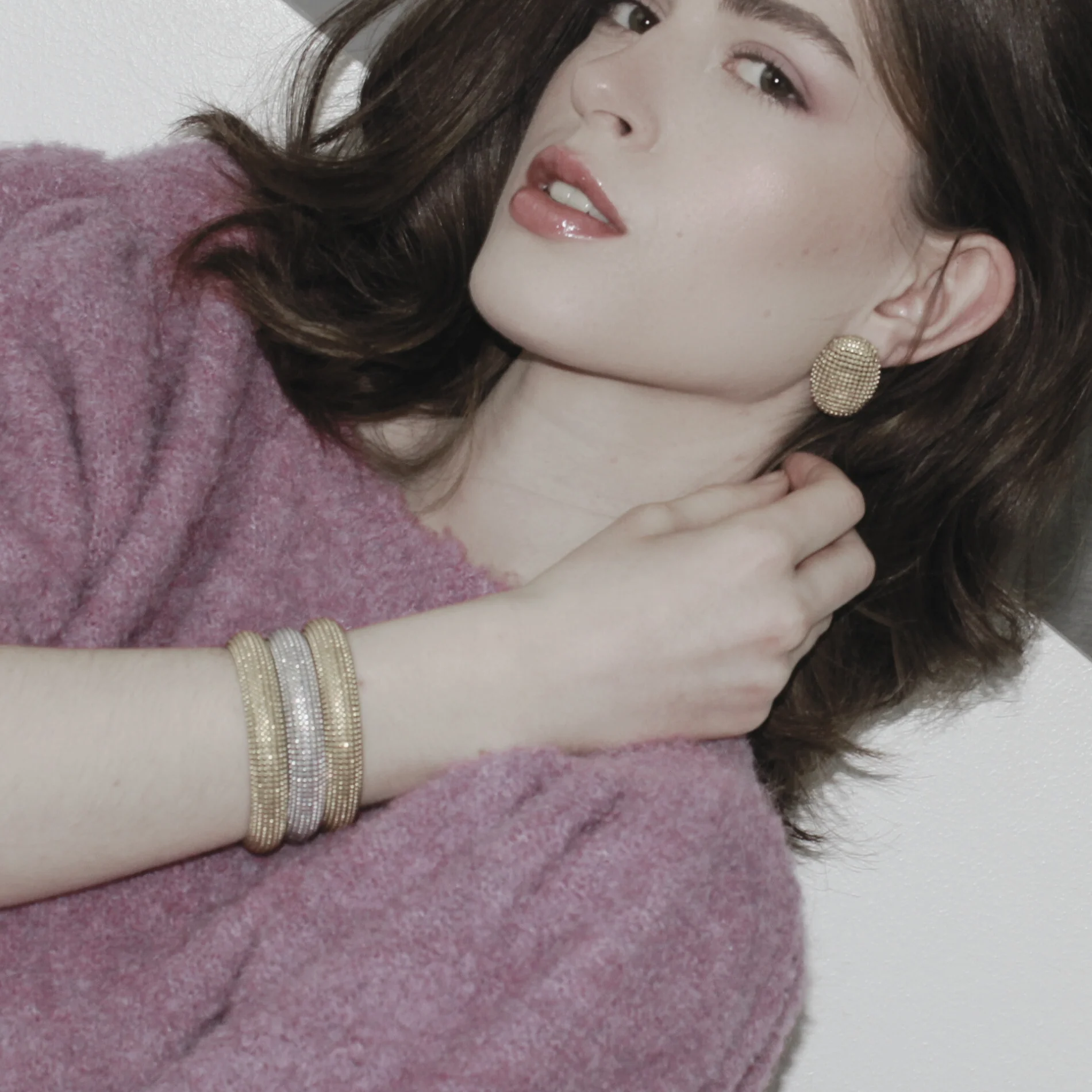 Courage Oblong armring - forgyldt - Image 7