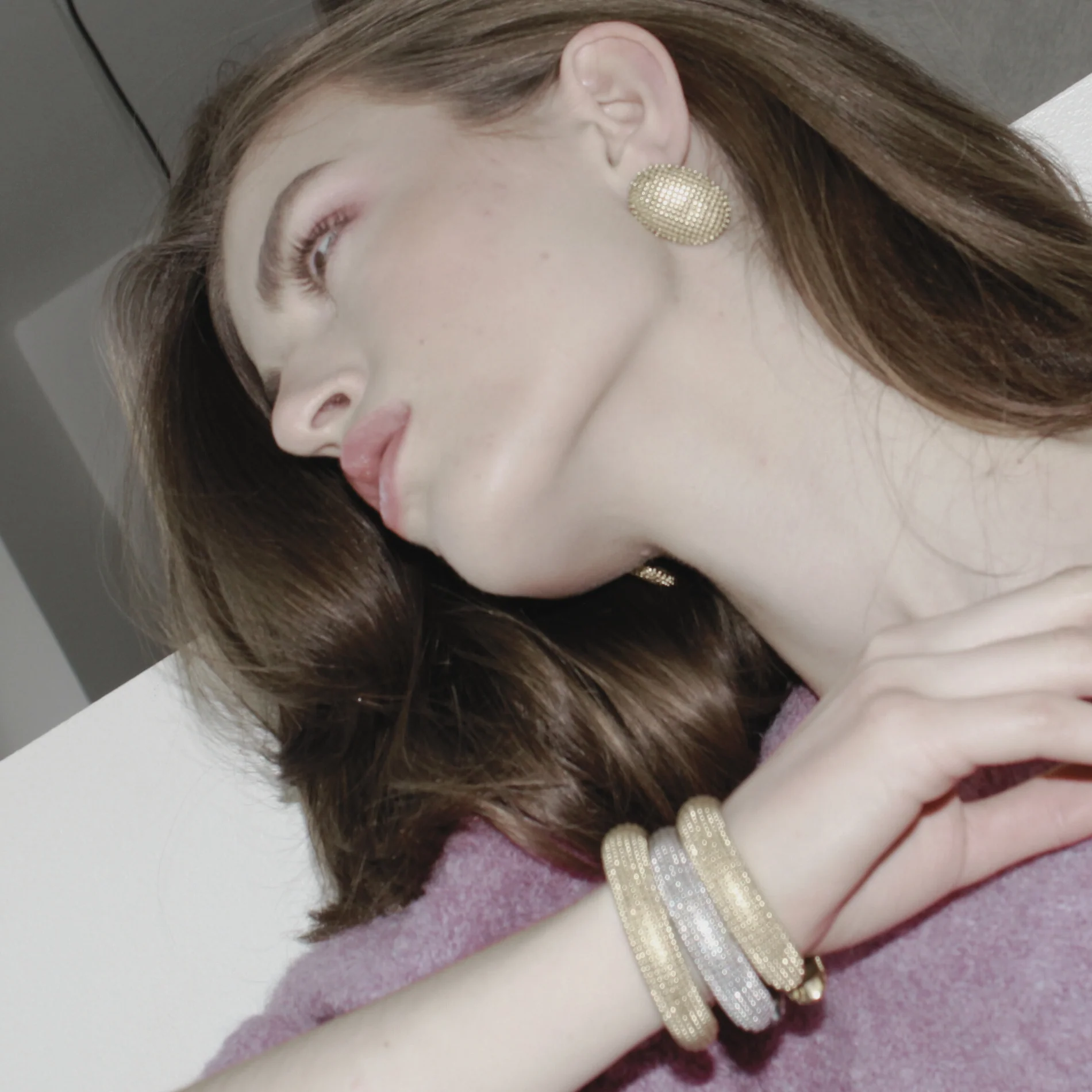 Courage Oblong armring - forgyldt - Image 8