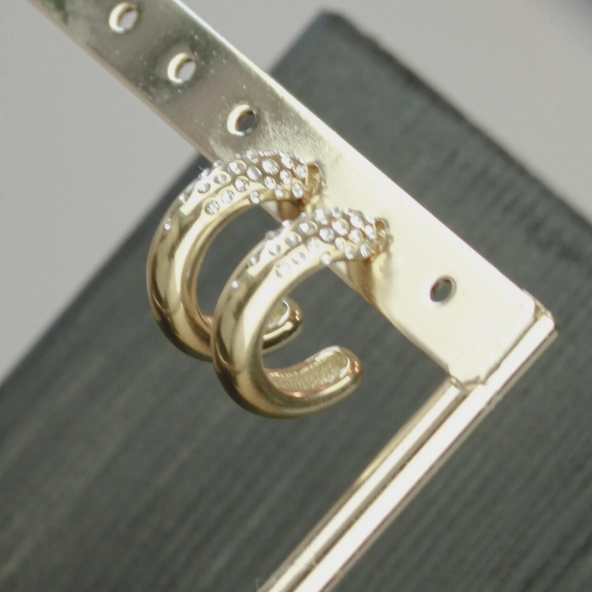 Joy Clear Top CZ hoops - forgyldt - Image 4
