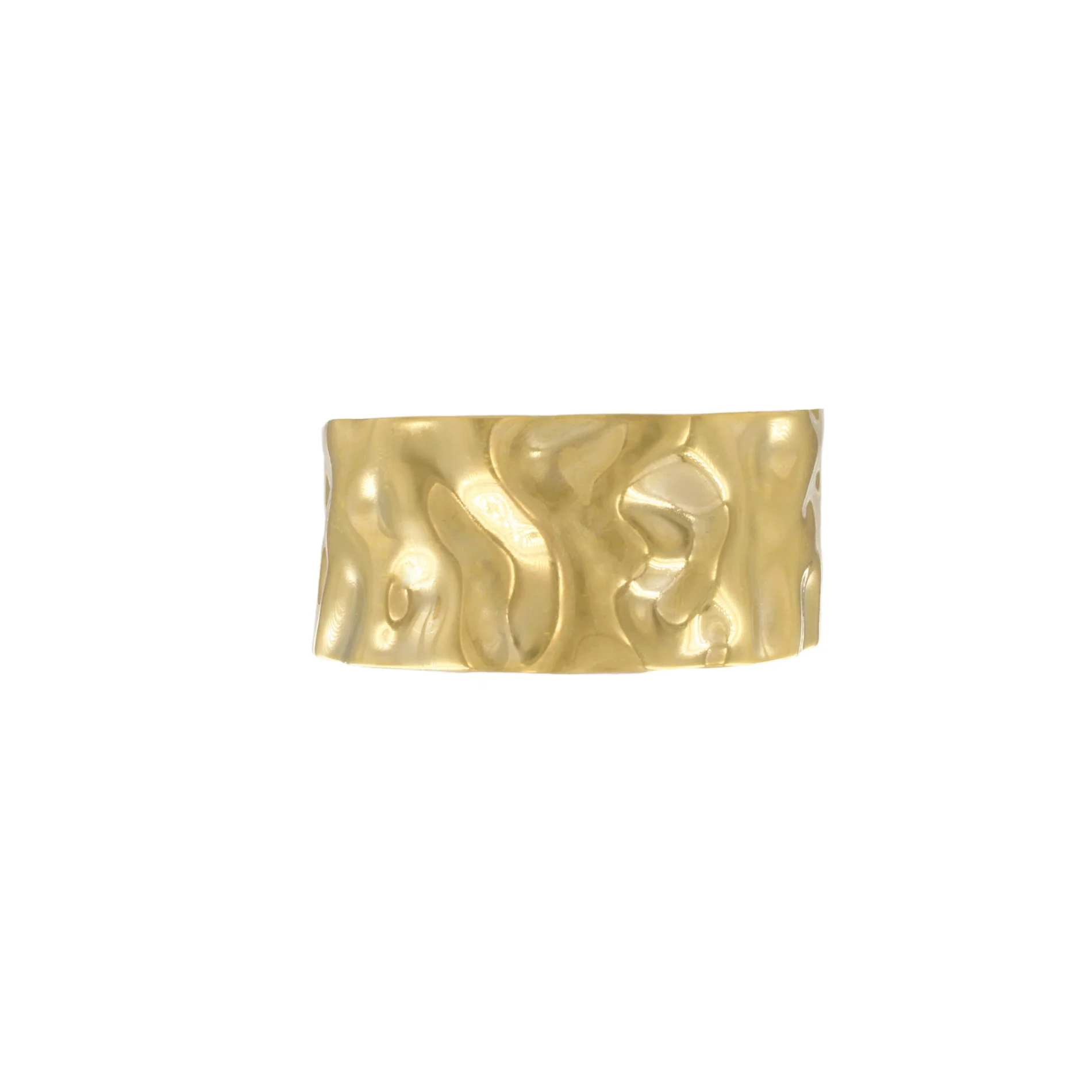 Organic Statement Cuff armring, vandfast - forgyldt - Image 6