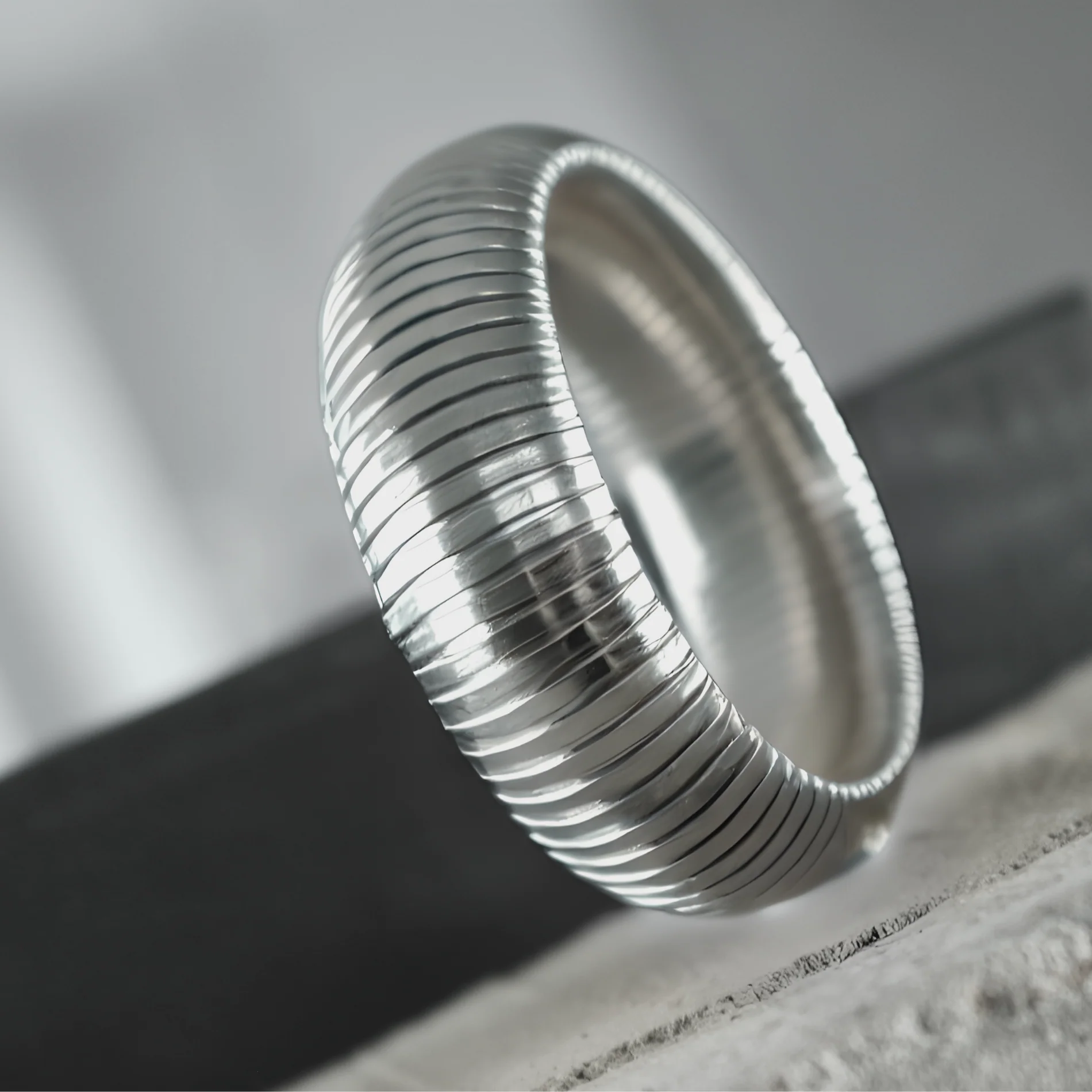 Statement armring, vandfast - sølvbelagt - Image 5