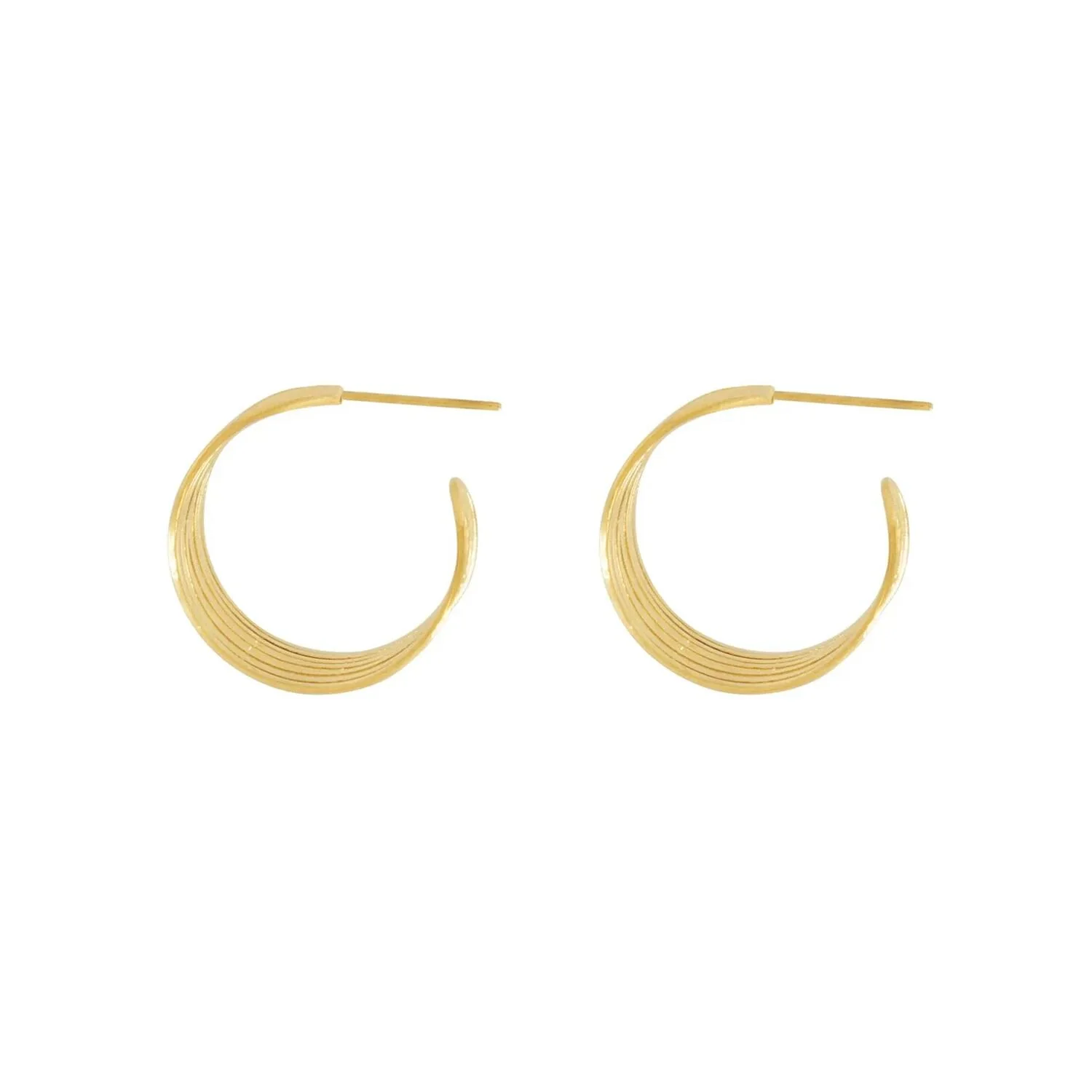 String Statement hoops - forgyldt - Image 3