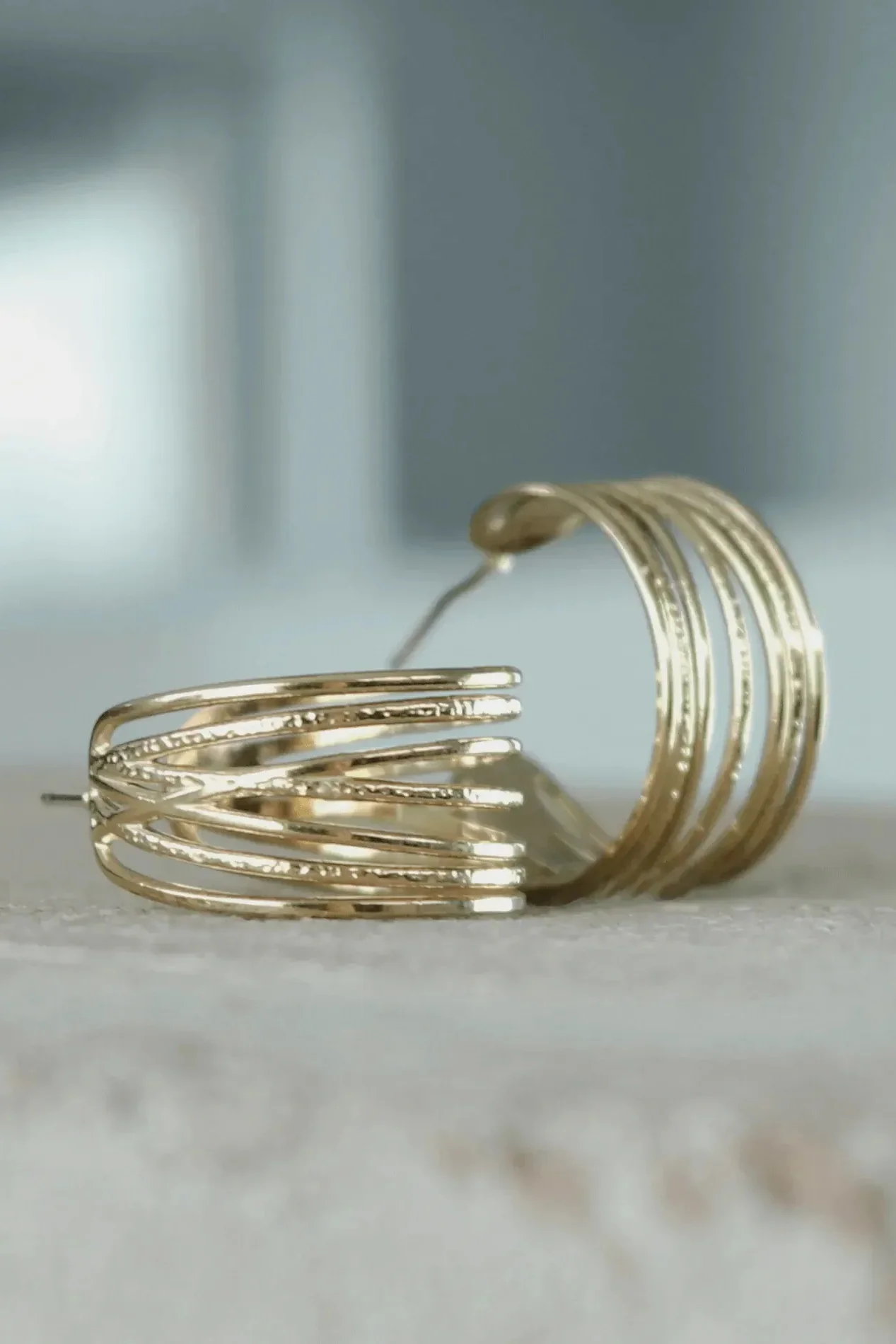 String Statement hoops - forgyldt - Image 6