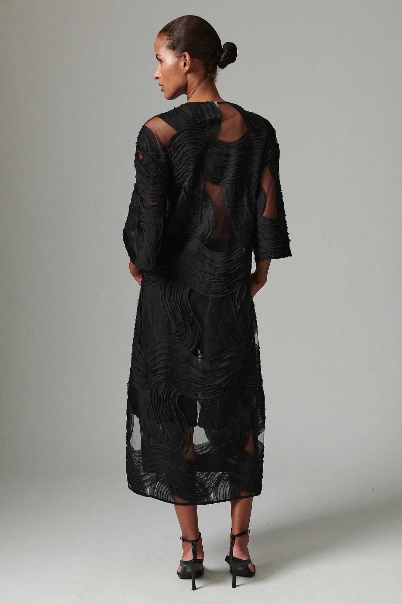Aruna Crochet blondekjole - sort - Image 6