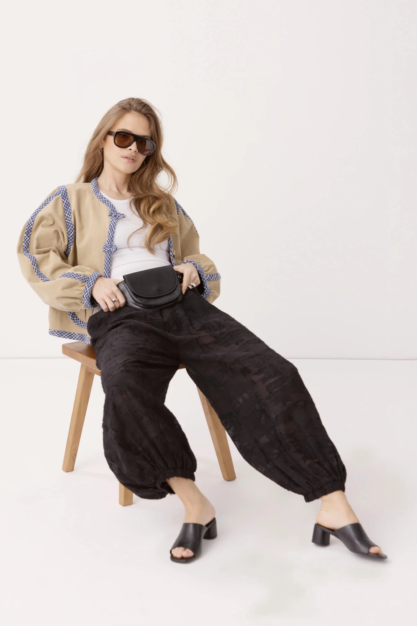Barbo Jacquard Torn bukser - sort - Image 5