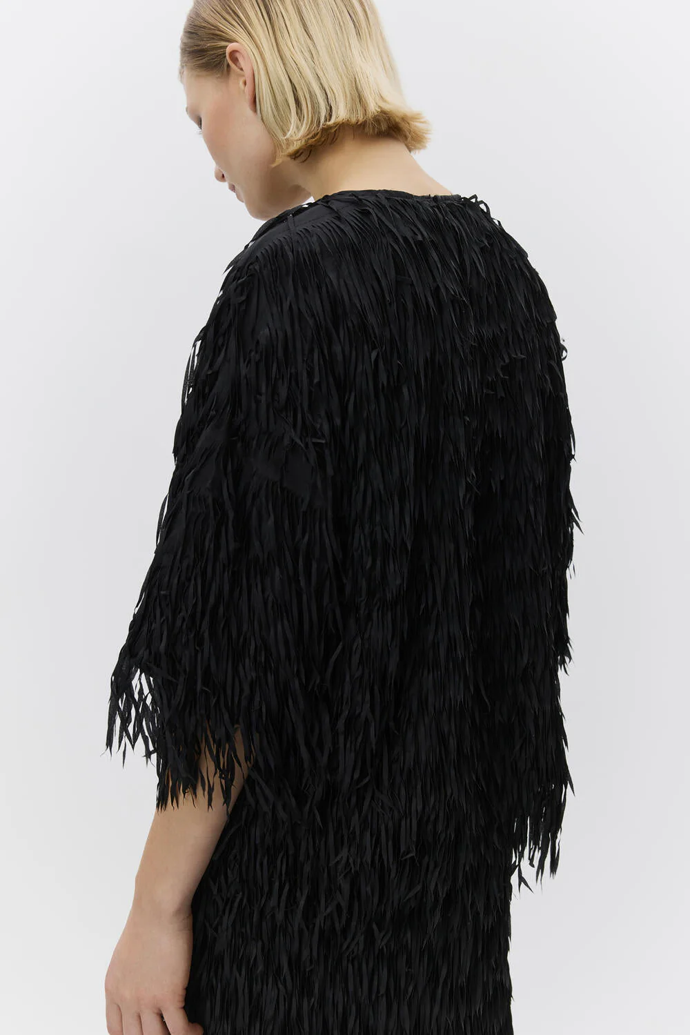 Barcelona Delicate Fringes bluse - sort - Image 6