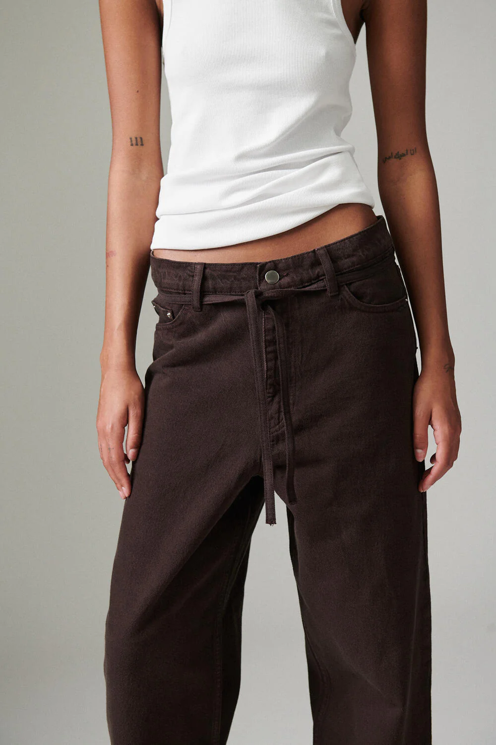 Elijah Soft Canvas Twill jeans - brun - Image 3