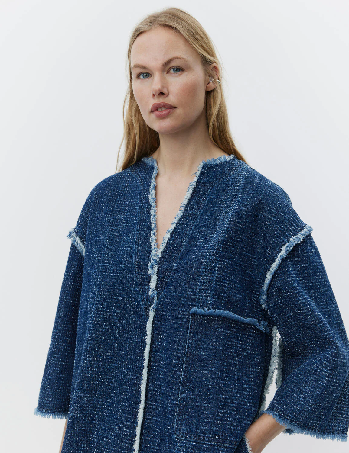 Katrin Punch denimskjorte - Peacoat - Image 3