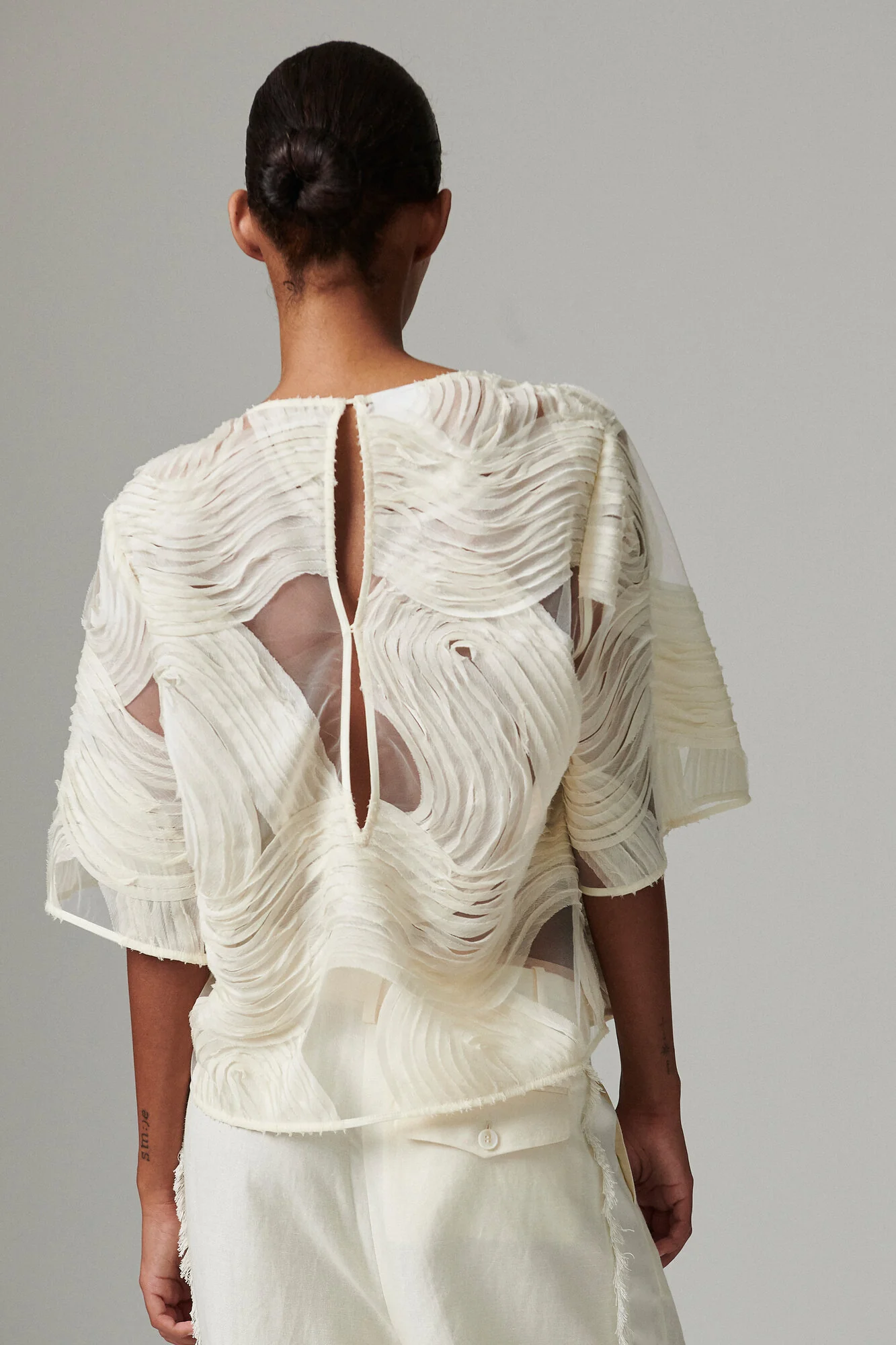 Tatiana Crochet blondebluse - Jet Stream - Image 5