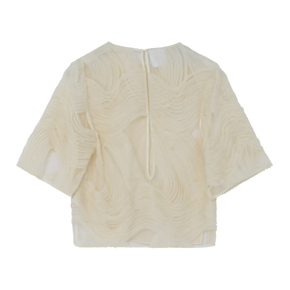 Tatiana Crochet blondebluse - Jet Stream - Image 7