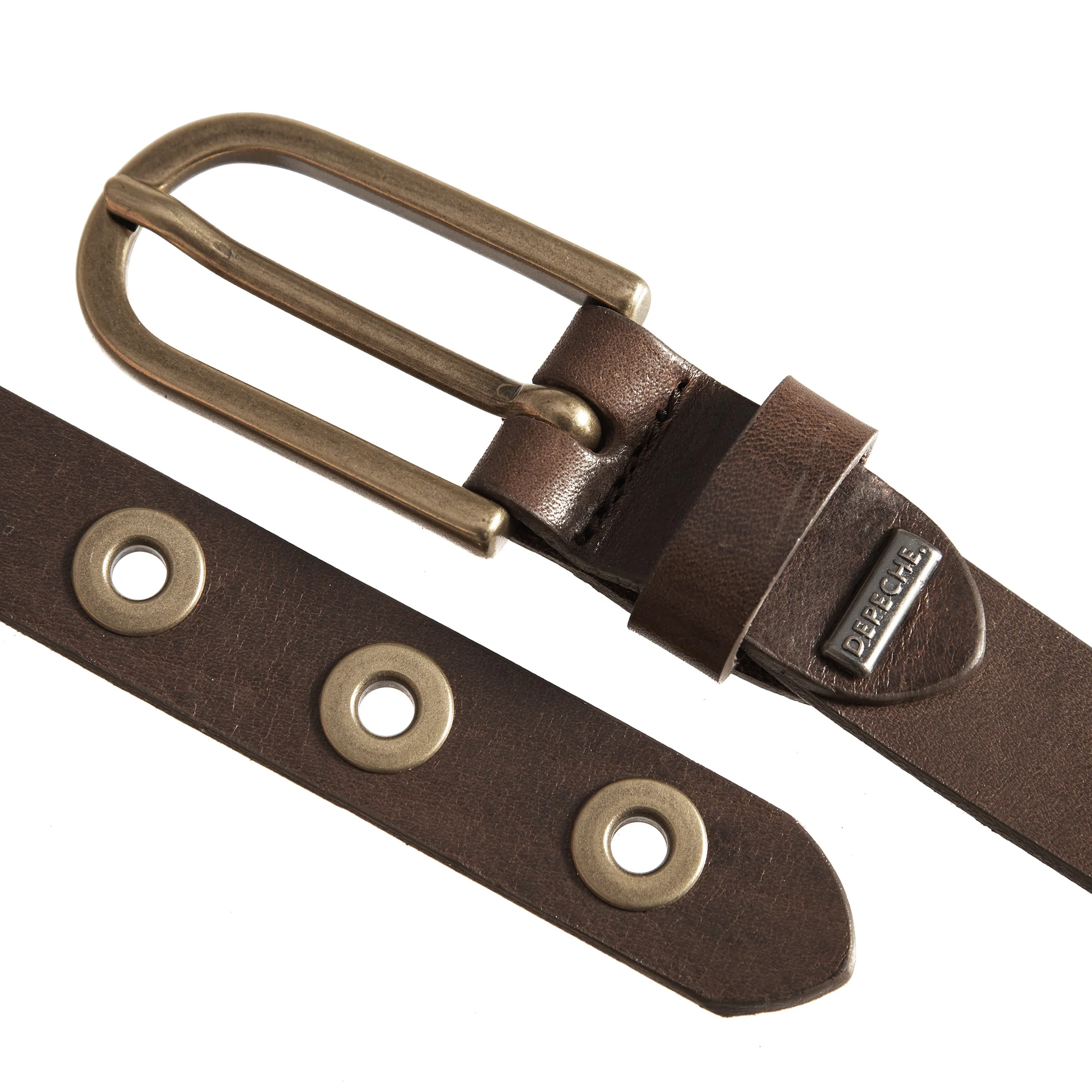 Narrow Studs bælte - brun - Image 2