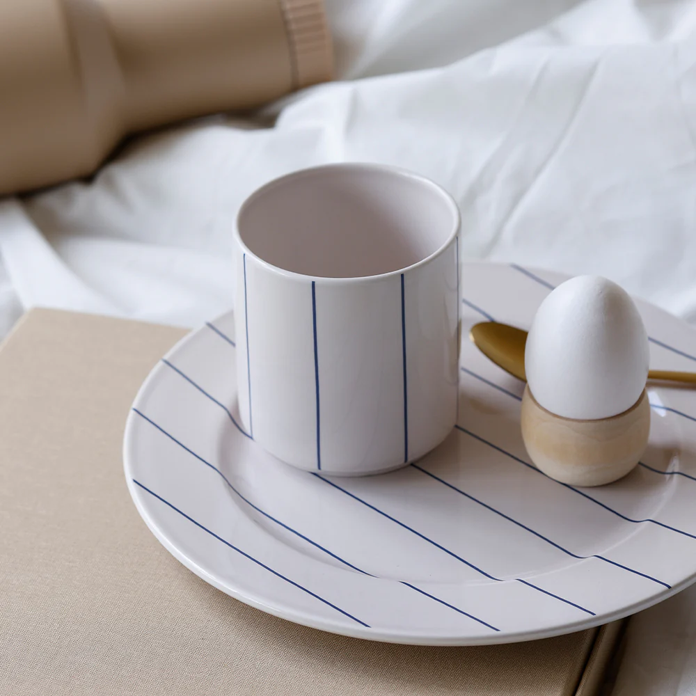 Pyjamas kop - Pastel Beige/Midnight Blue - Image 2