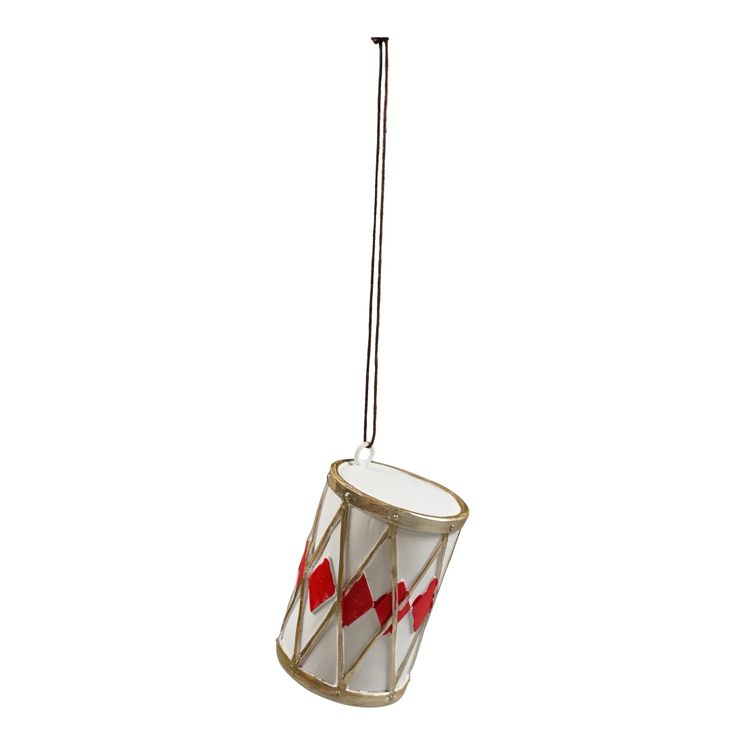 Classic Christmas tromme juleophæng - hvid