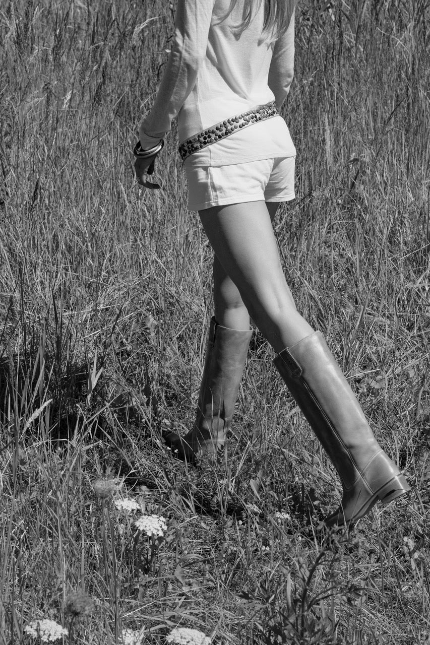 Ann Gaucho læderstøvler - Dark Tan - Image 9