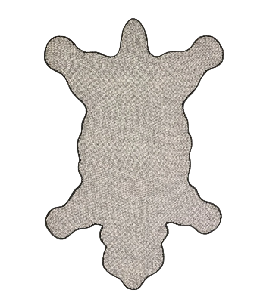 Blooming Bear gulvtæppe, Large - Black - Image 3