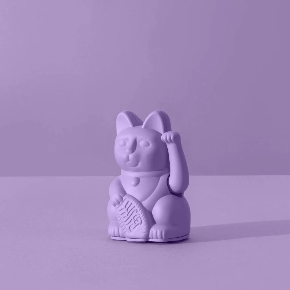 Maneki-Neko kat, mini - lilla - Image 2