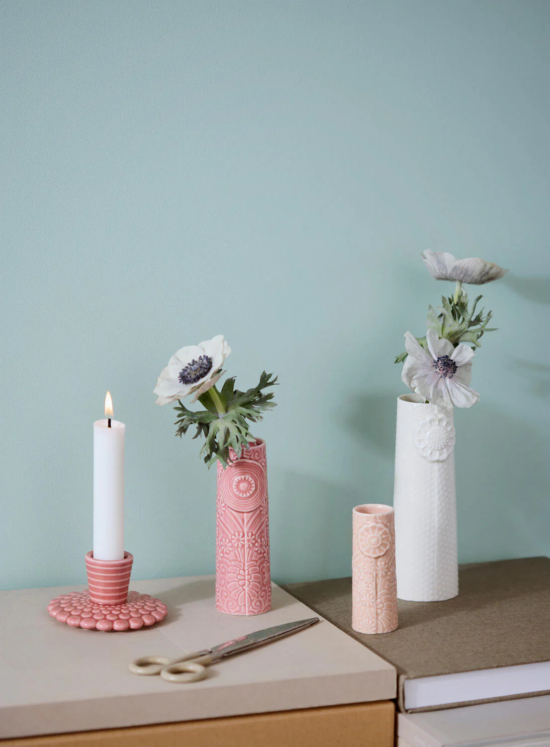 Pipanella Flock vaser, Pink Bouquet - 3 stk - Image 3