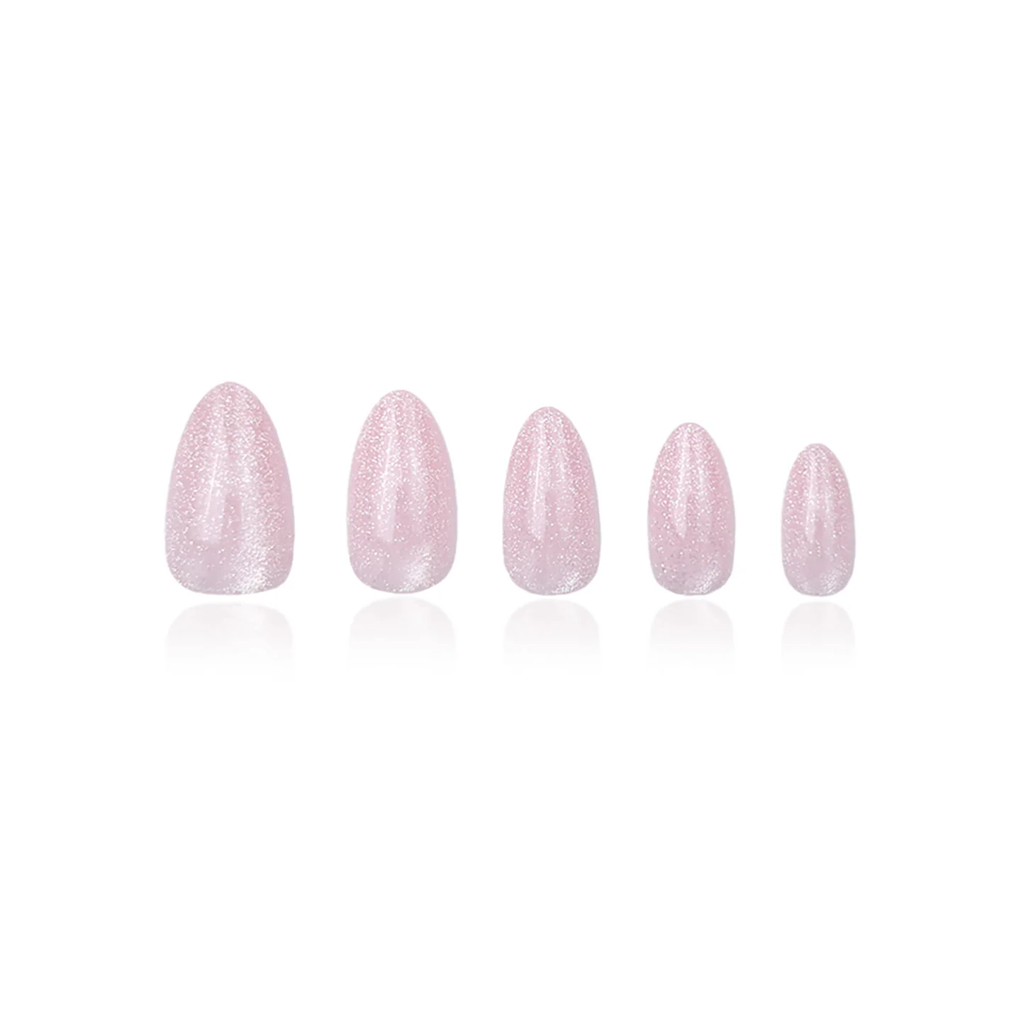 Pink Galaxy press on negle - Image 2