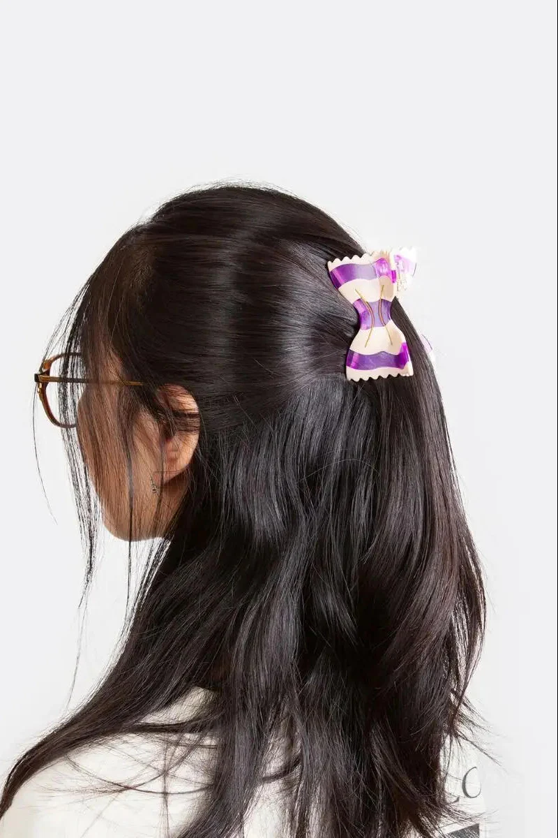 Farfalle hårklemme - lilla - Image 2