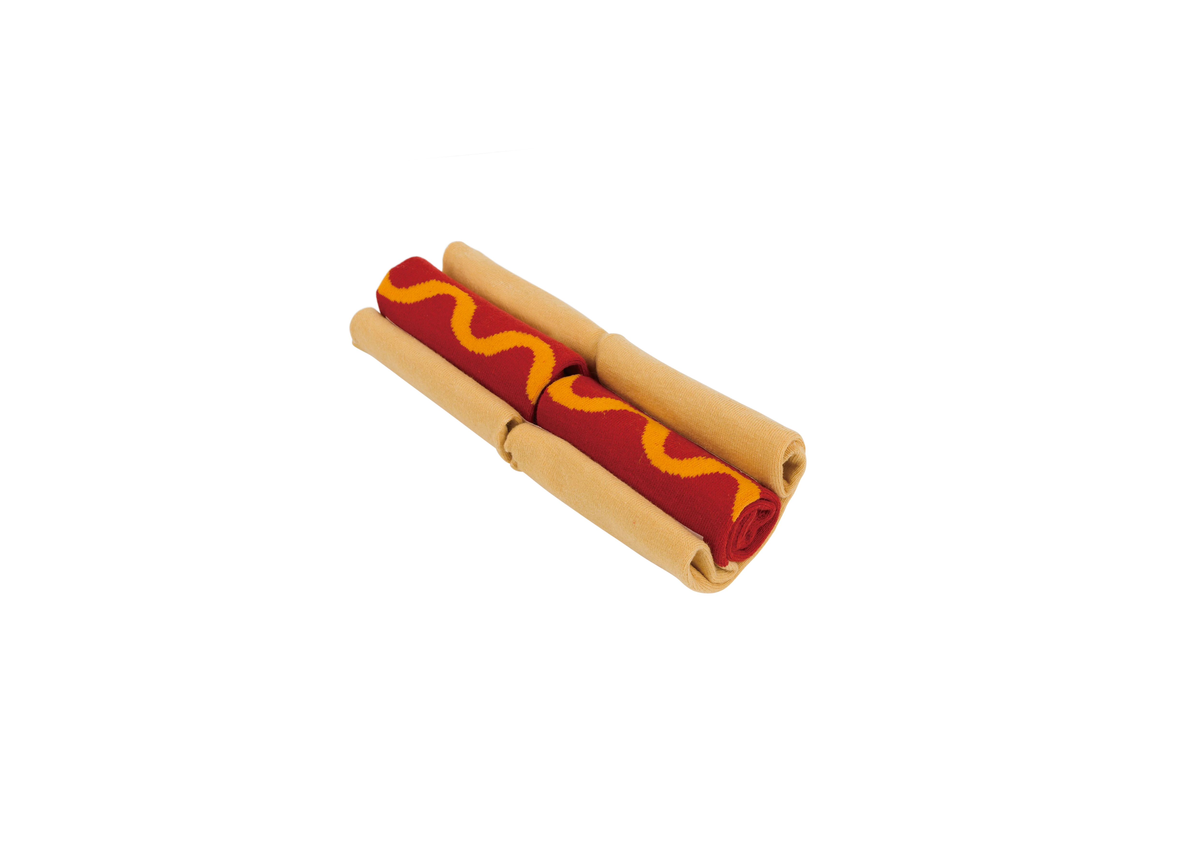Hot Dog strømper - rød - Image 3