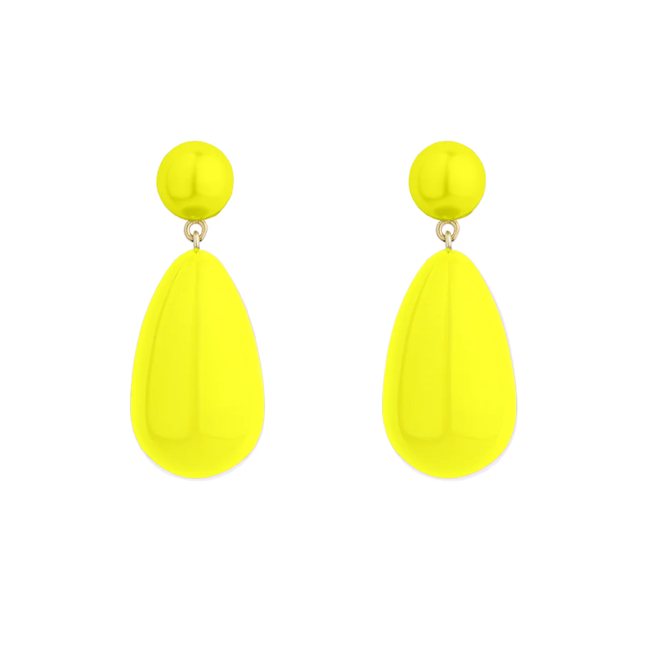 Drop øreringe - Neon Yellow