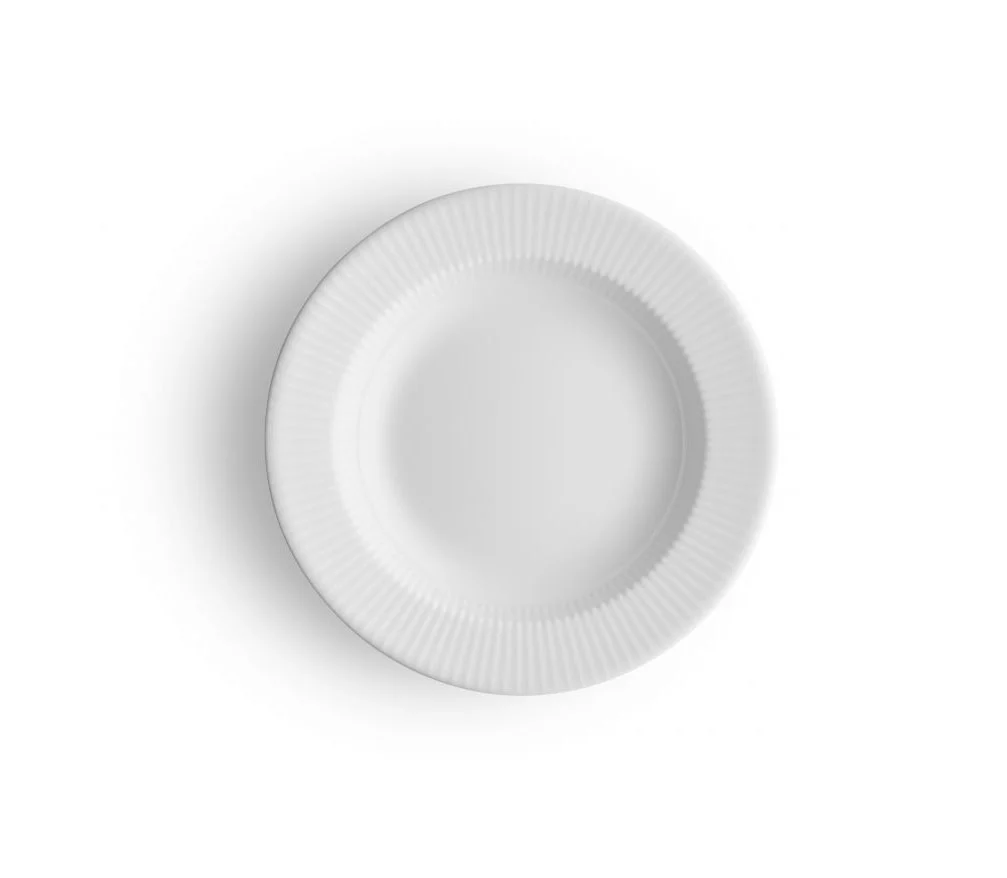 Nova dyb tallerken - 22 cm - hvid