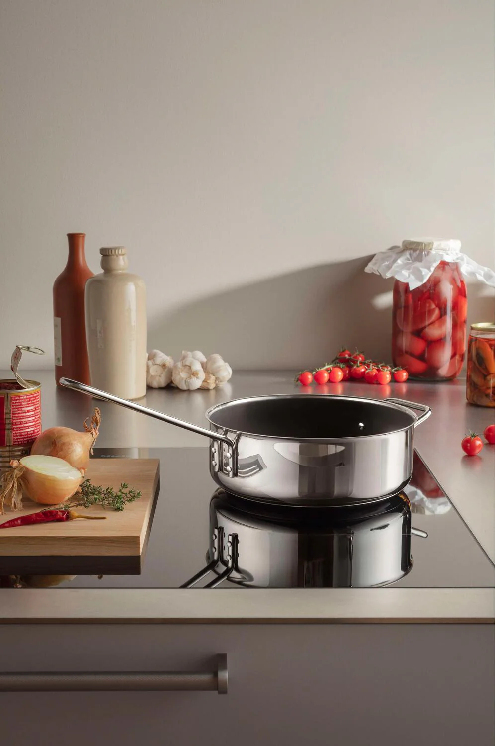 Ø24 cm - Stainless Steel Keramisk sauterpande - Image 2