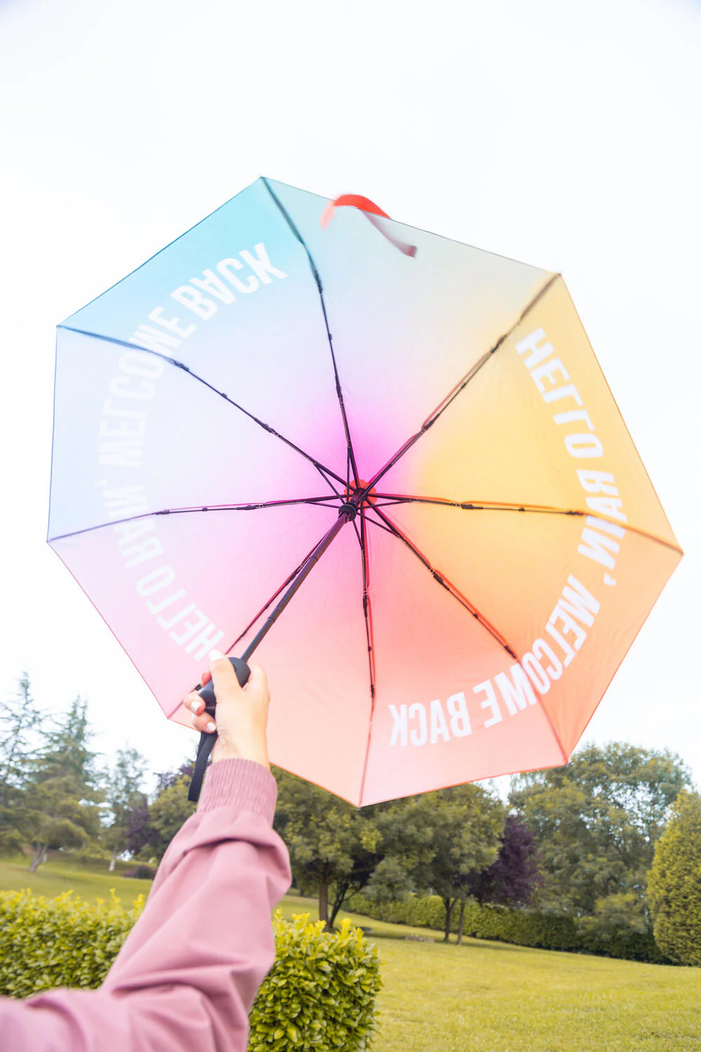Hello Rain, Welcome Back foldbar paraply - Multicoloured - Image 7