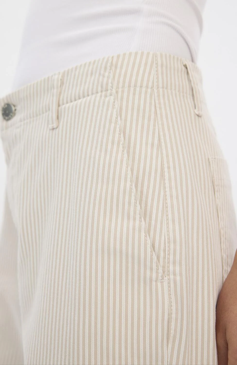 EricaFV Regular jeans - Oat Milk Stripe - Image 5