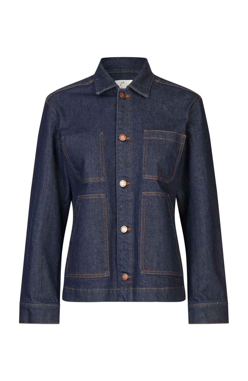 StellaFV denimjakke - Dark Rinse Denim - Image 2