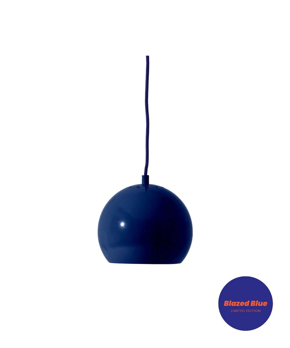 Limited Ball Pendel lampe, Ø18 - Blazed Blue - Image 2