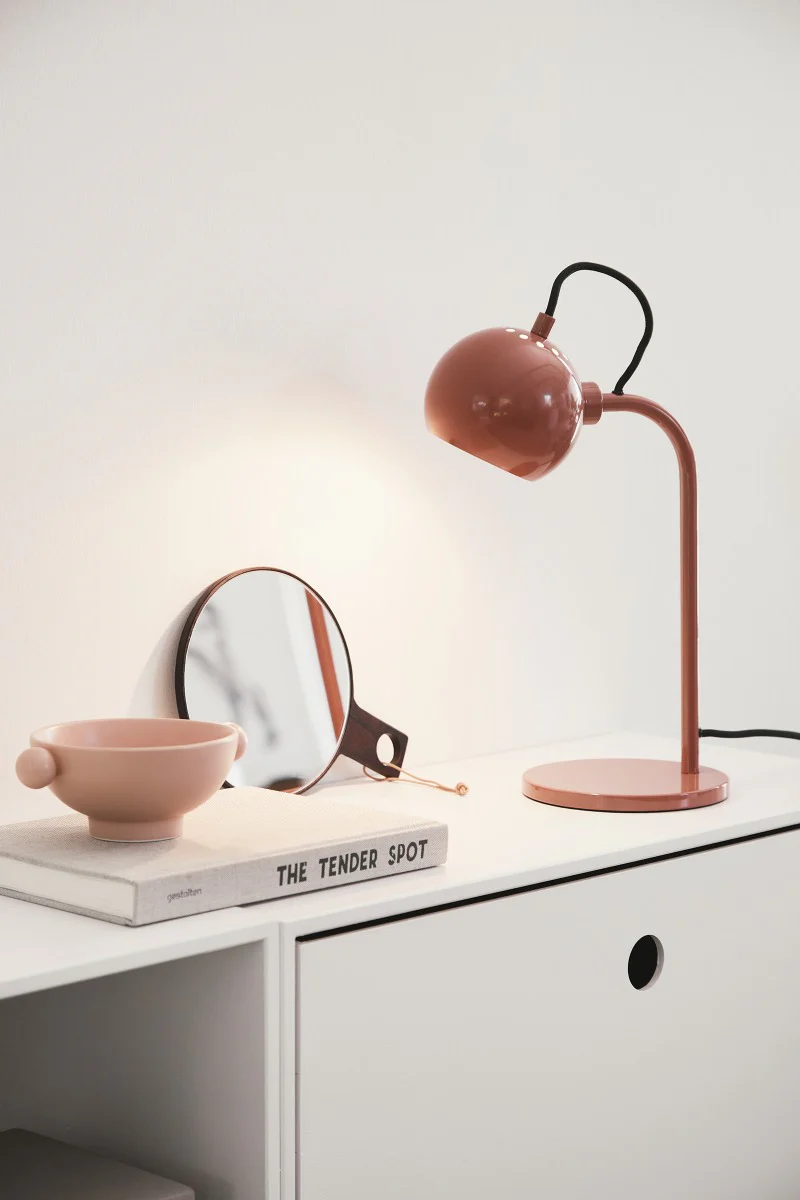 Metal bordlampe - Glossy Red - Image 2